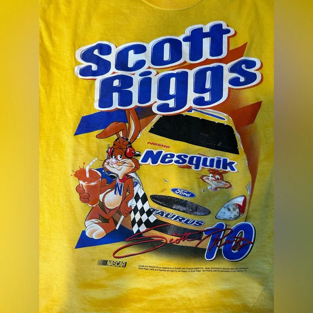 NASCAR! Scott Riggs Nesquick Racing tee - Picture 3 of 5